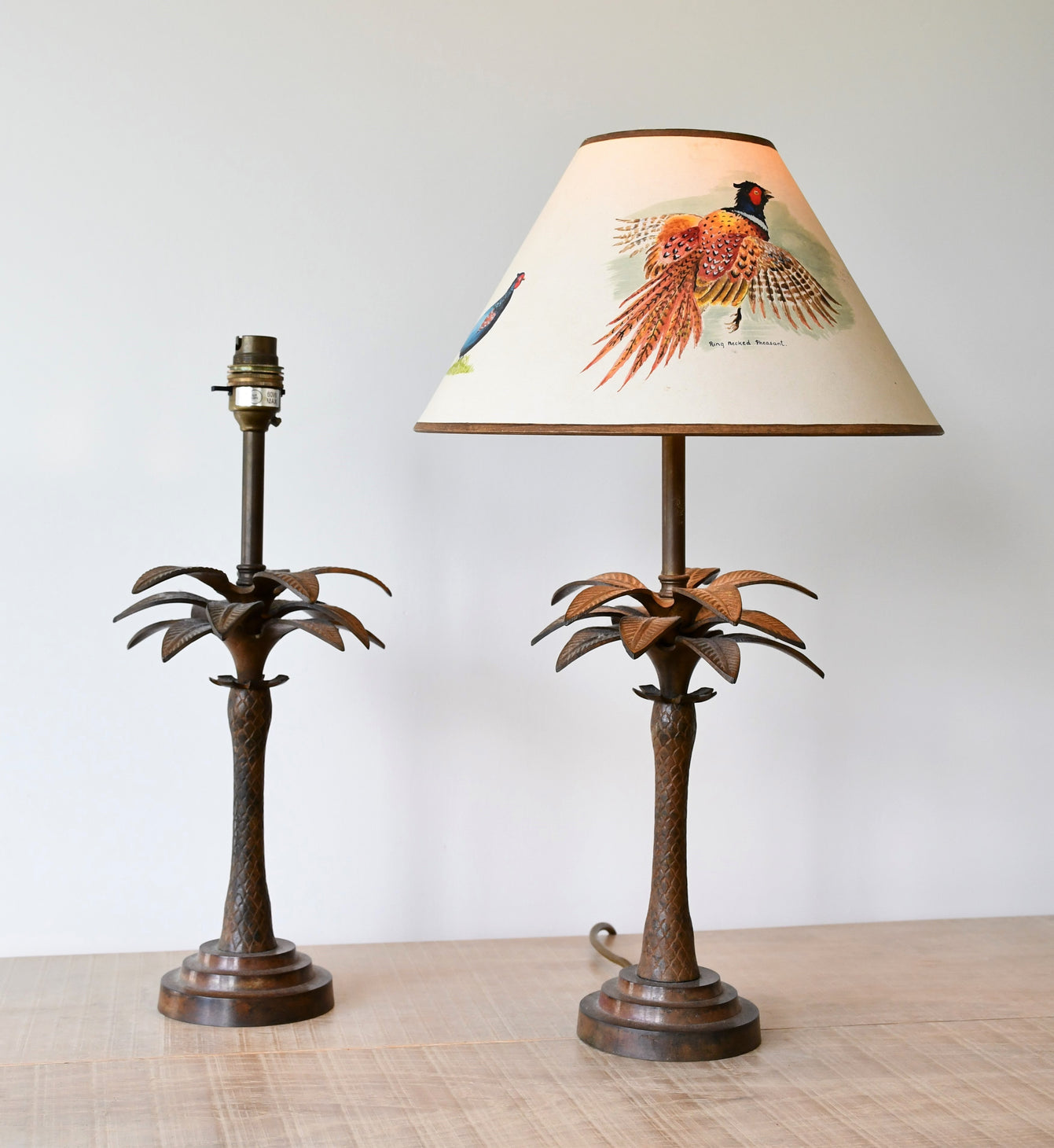 A Pair of Palm Tree Shape - Table Lamps