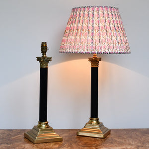 A Pair of Vintage Corinthian Column - Table Lamps
