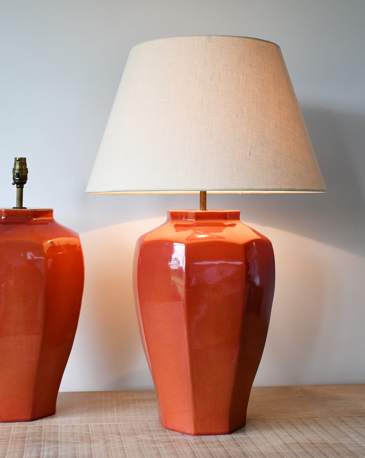 A Stylish Pair of Vintage - Table Lamps