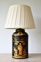 19th Century Toleware Tea Canister - Table Lamp
