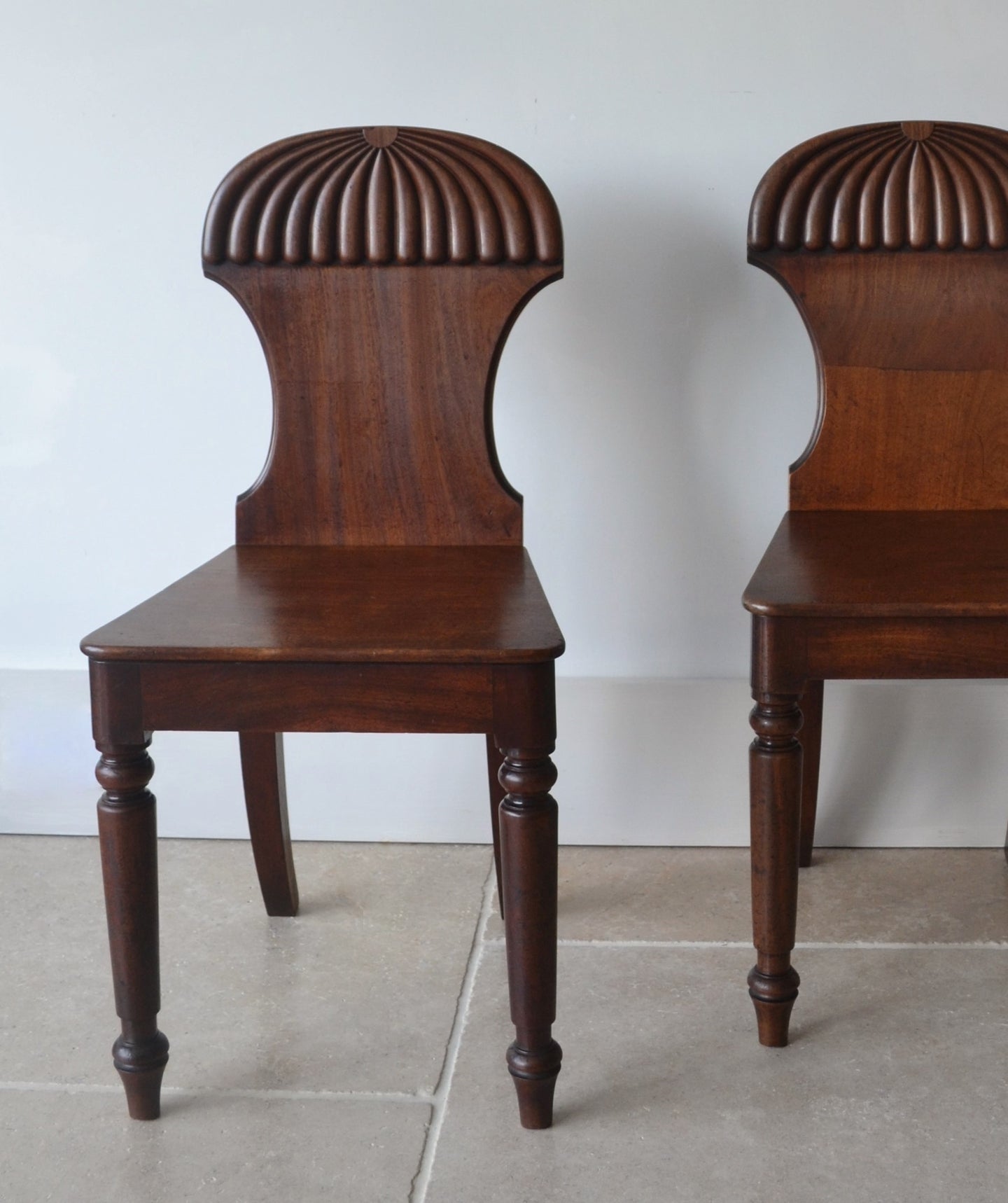 A Pair of 19th Century - Gillows Hall Chairs
