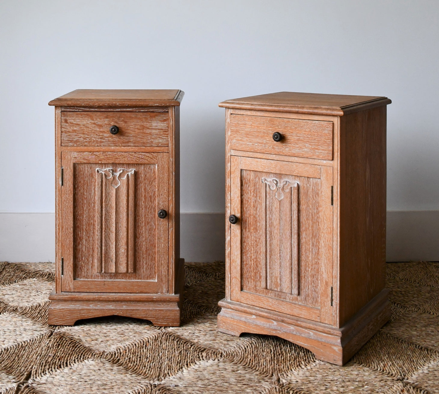 A Pair of Mid 20th Century - Bedside Cabinets