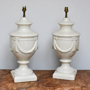 A Pair of Vaughan Designs - Urn Table Lamps