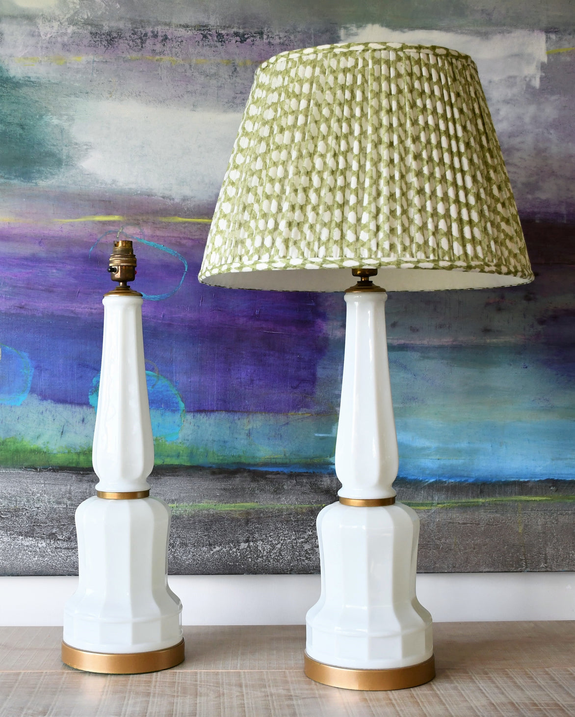 A Pair of Mid 20th C - Danish Table Lamps