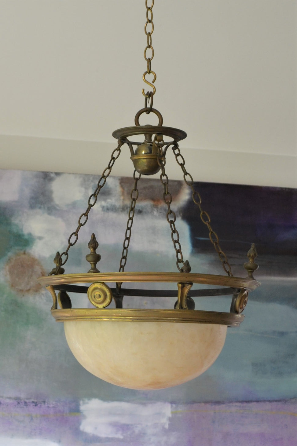Early 20th Century - Alabaster Plafonnier