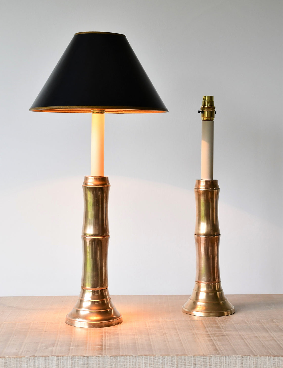 A Pair of Mid 20th Century - French Candlestick Table Lamps
