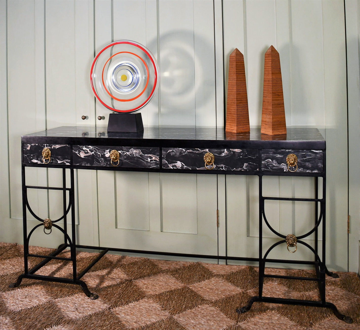 Unusual Mid 20th Century - Iron Console Table
