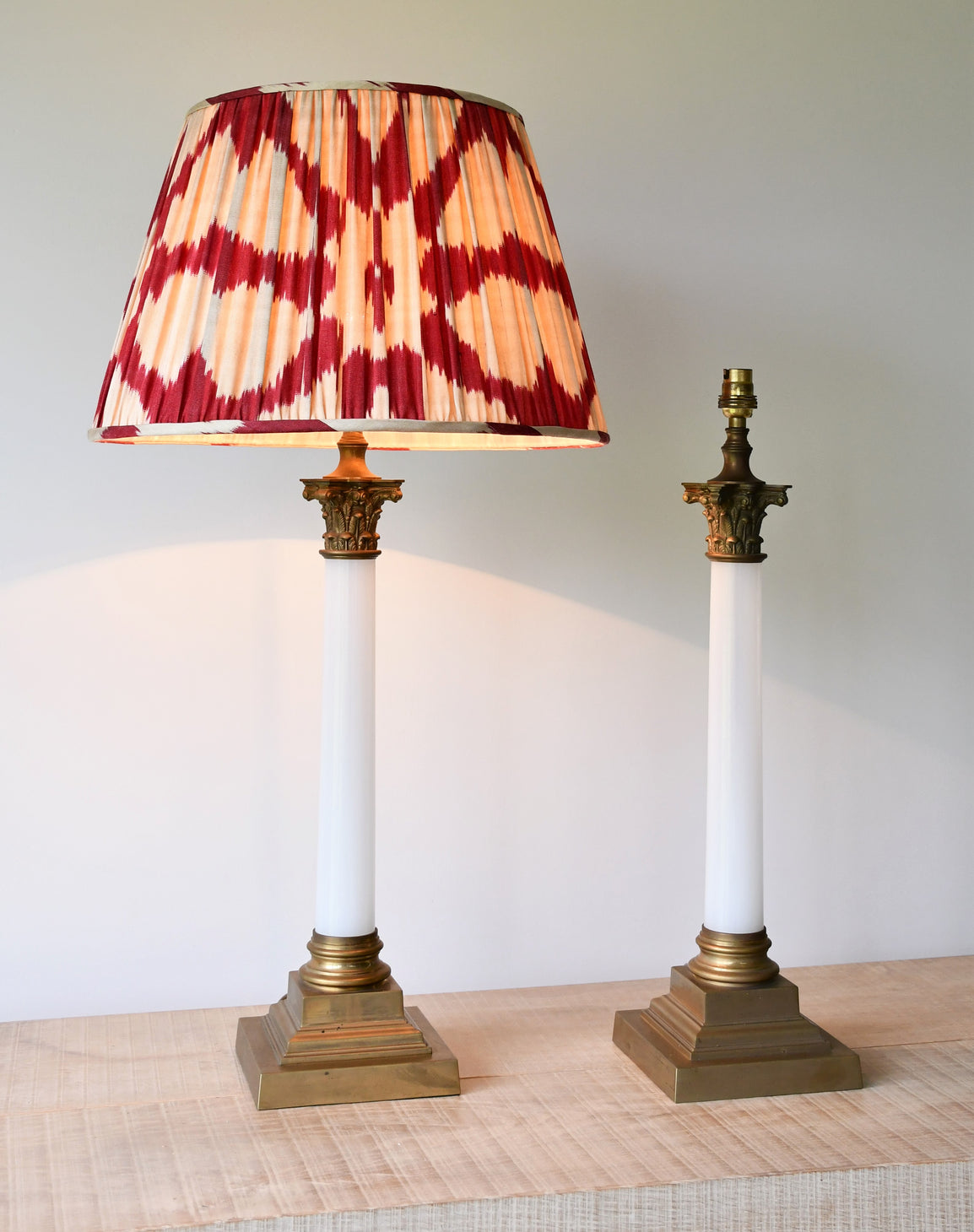 A Fine Pair of Corinthian Column - Table Lamps