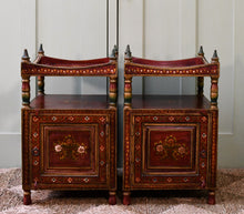 A Pair of Mid 20th C - Moroccan Bedside Cabinets