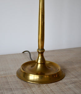 Elegant Victorian Candlestick Lamp & Shade