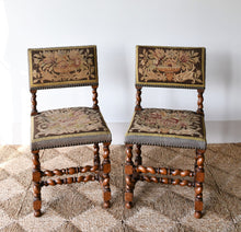 A Pair of Victorian - Walnut Side Chairs