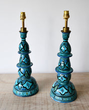 A Pair of Moroccan - Candlestick Lamps