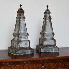 A Pair of Architectural - Obelisks Finials