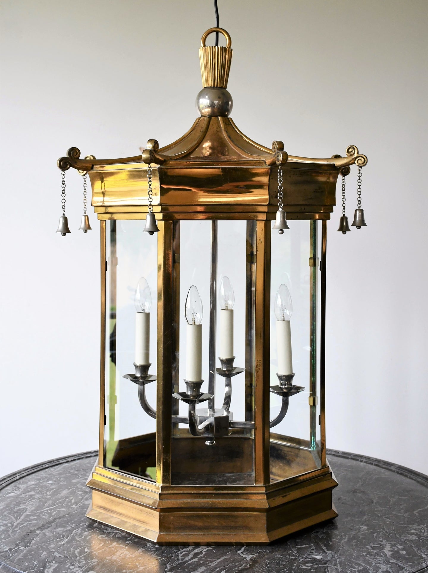 Charles Edwards - Large Pagoda Bell Lantern