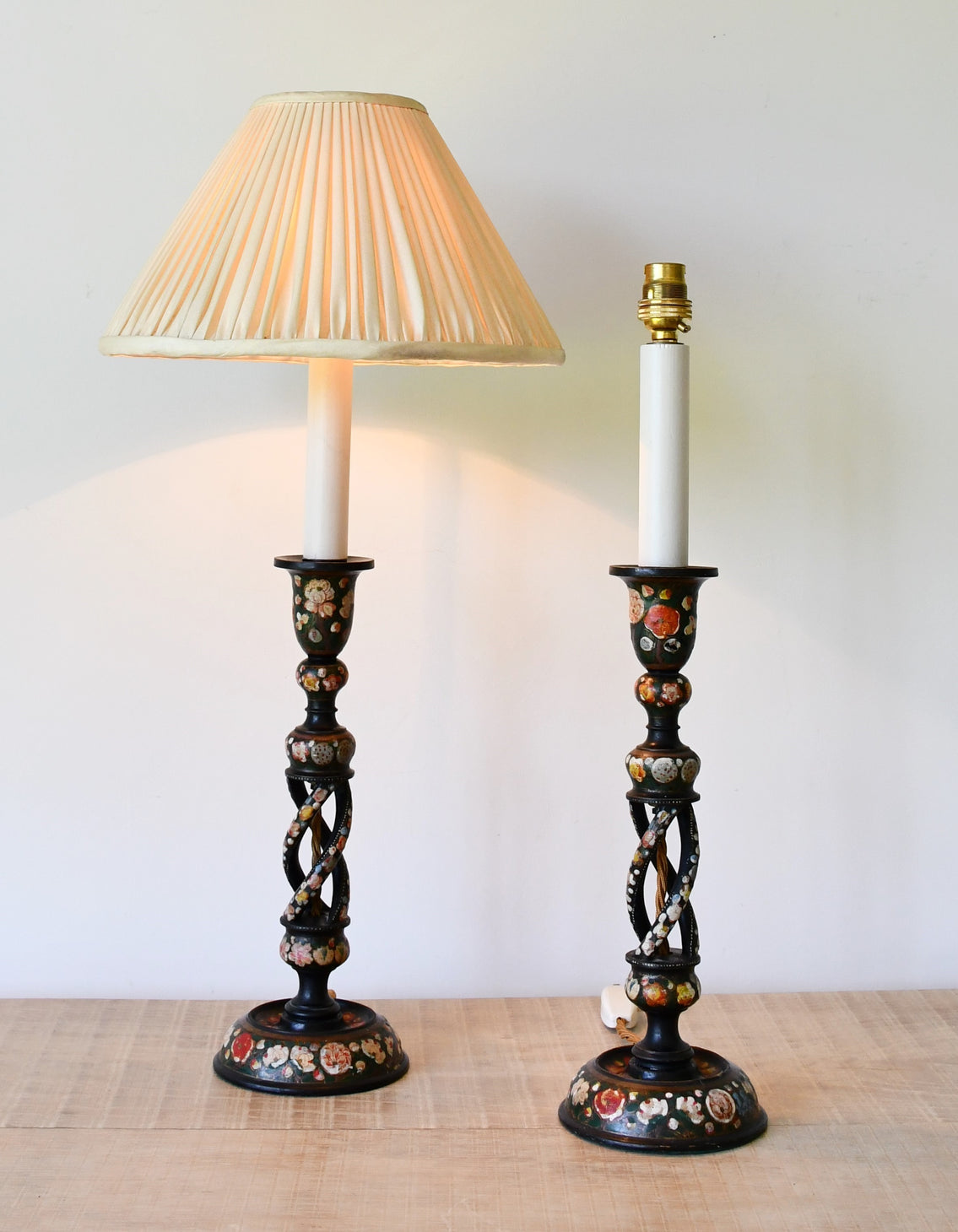 A Pair of Mid 20th Century - Kashmiri Table Lamps