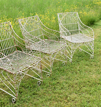 8 x Vintage Wirework - Garden Chairs