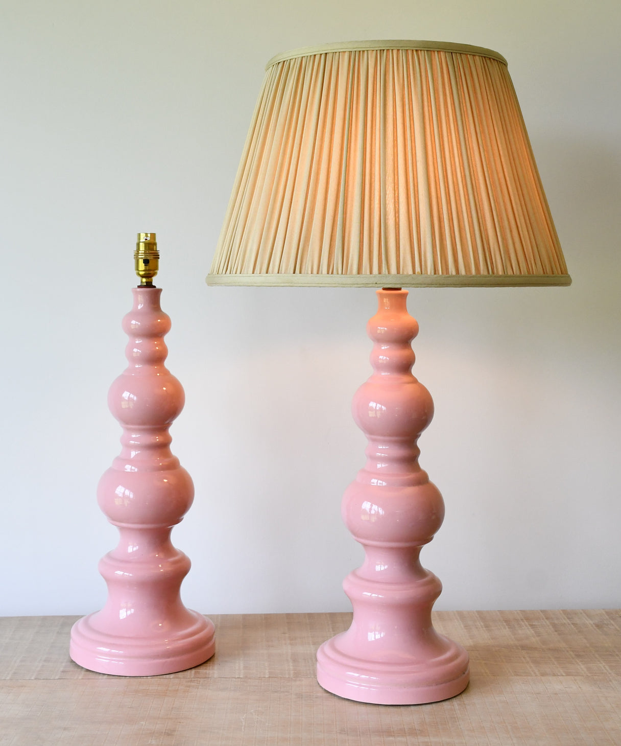 A Pair of Royal Doulton - Sheerlite Table Lamps