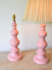 A Pair of Royal Doulton - Sheerlite Table Lamps
