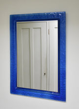 Vintage French - Blue Glass Mirror