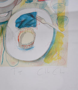 British Artist Chloe Cheese - Signed Lithograph