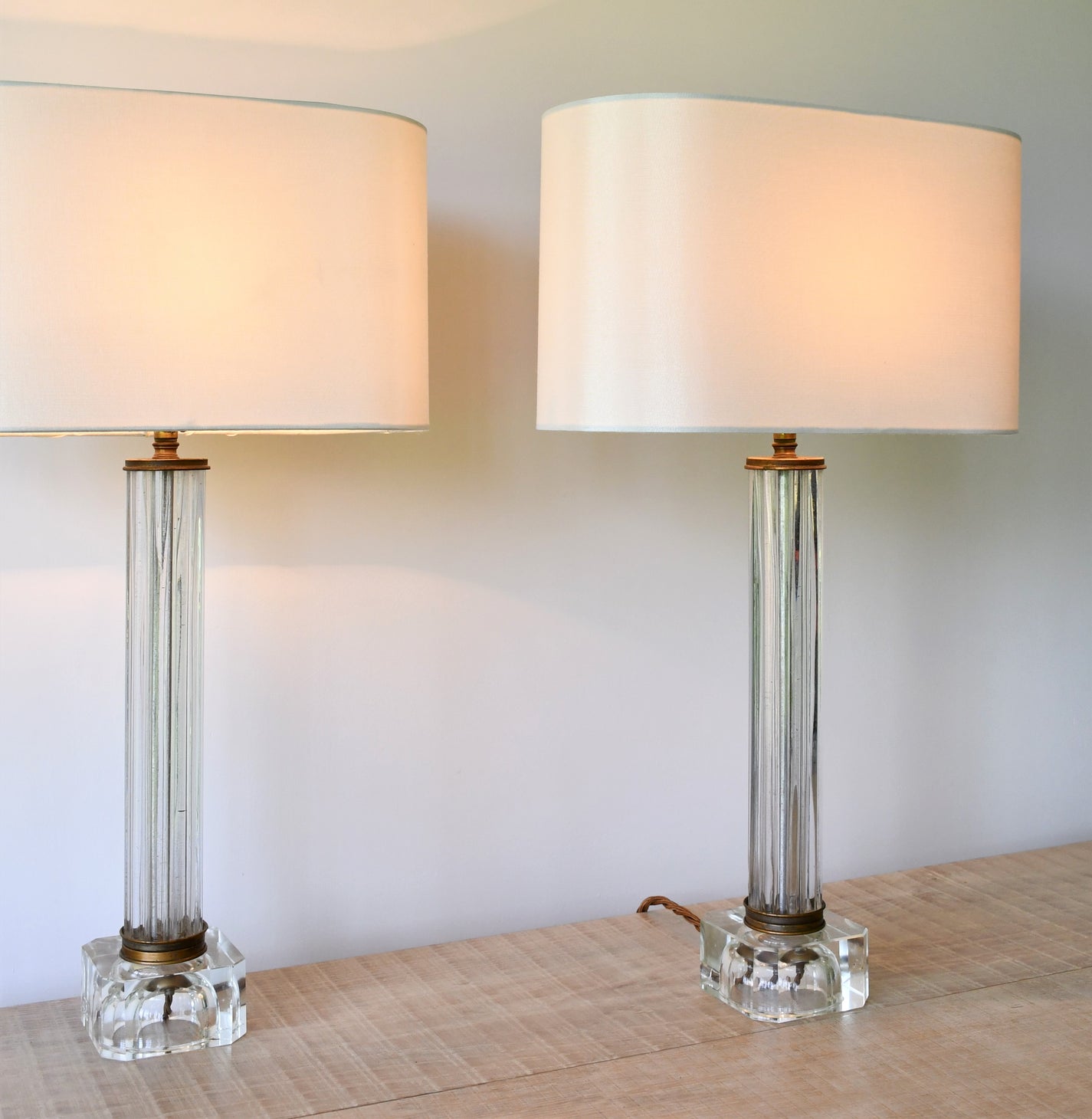 A Pair of Art Deco - Table Lamps & Shades