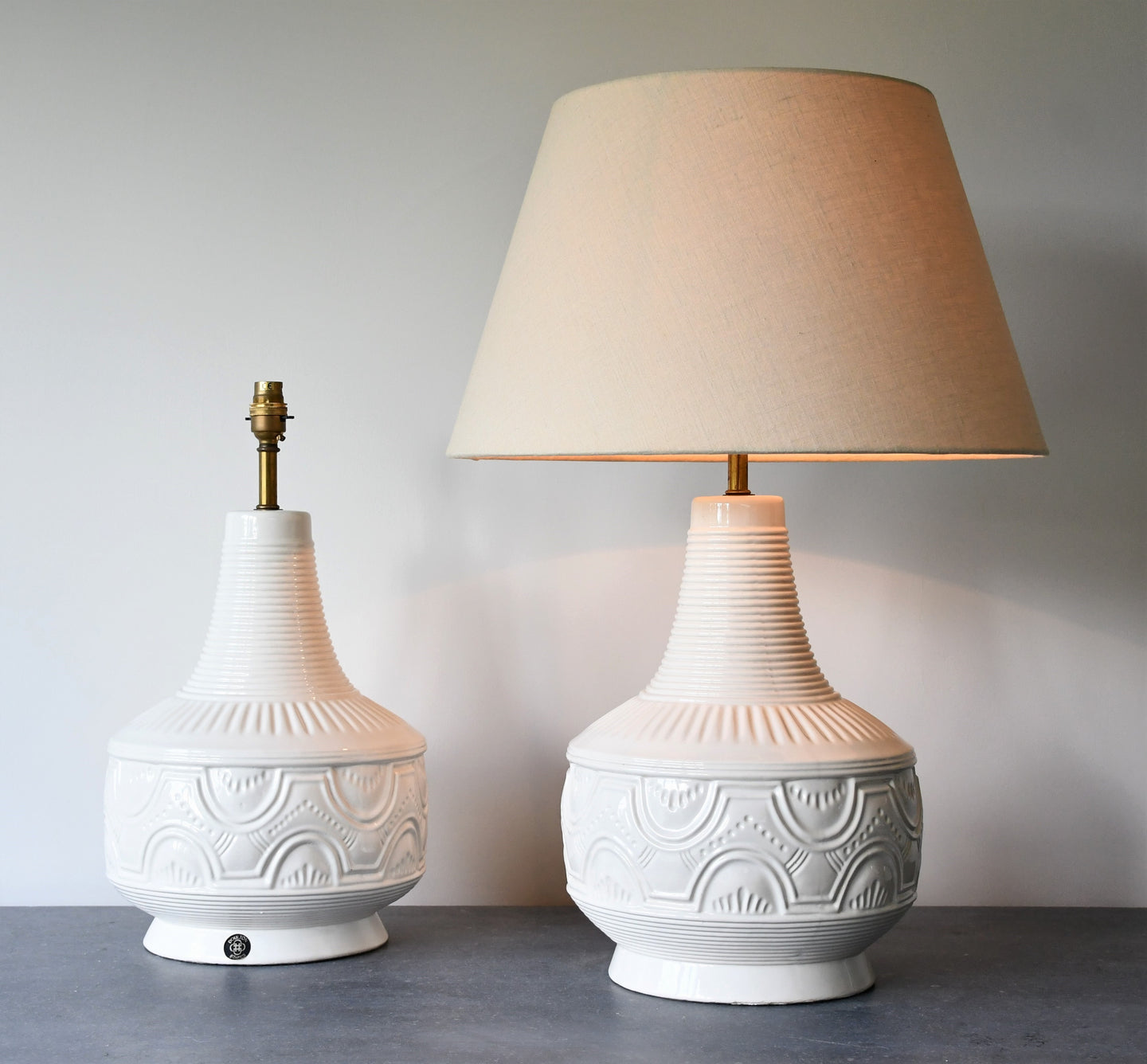 A Pair of Mid 20th Century - Royal Doulton Table Lamps