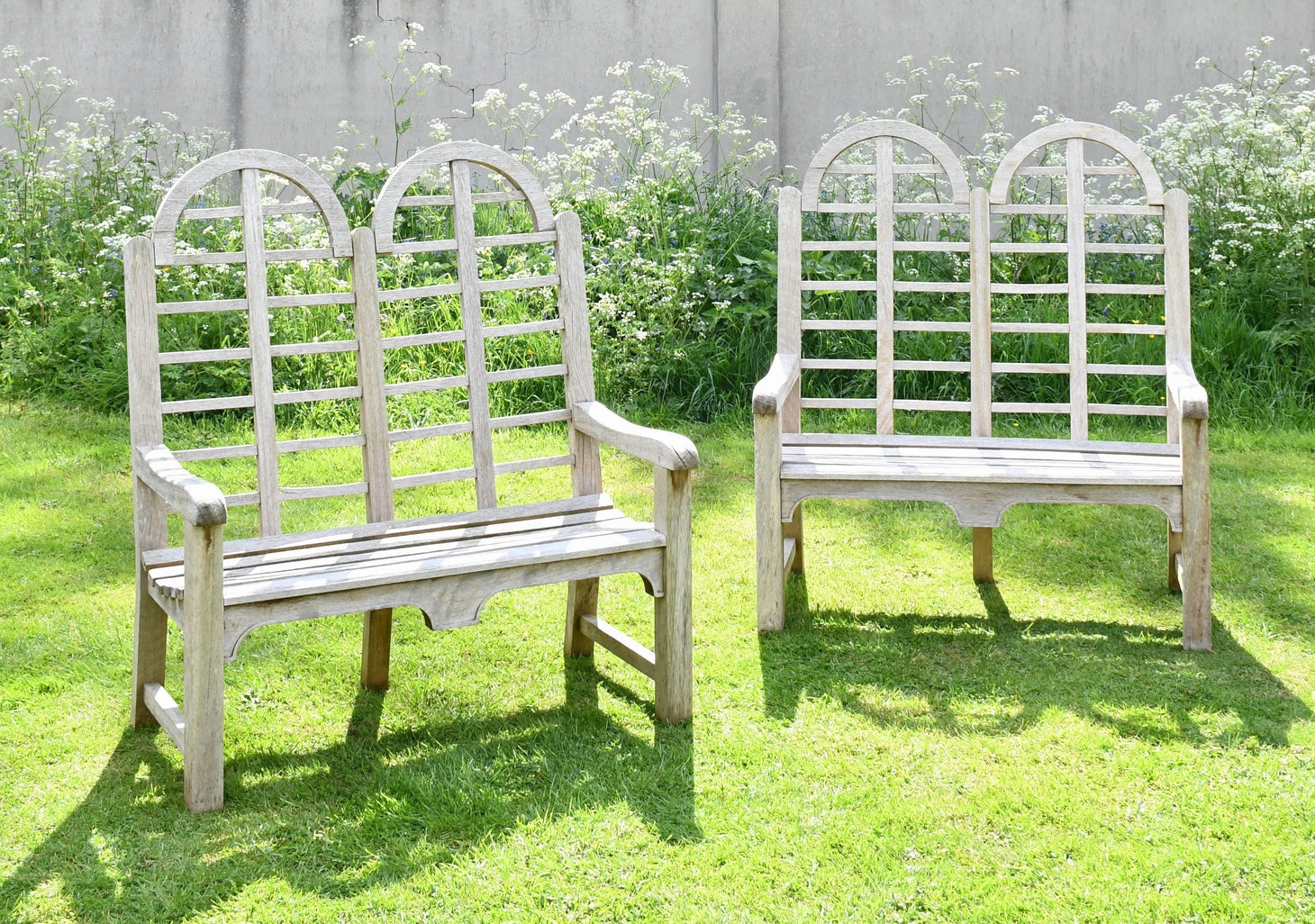 A Pair of Andrew Crace - Garden Benches