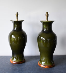 A Pair of Vintage Chinese Style - Table Lamps