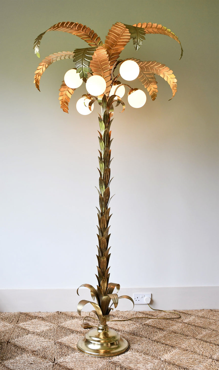 Vintage Italian - Palm Tree Floor Lamp