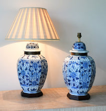 A Pair of 19th Century - Delft Lamps