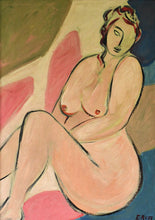 Vintage French - Surrealist Nude Painting