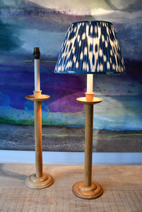 A Pair of Vintage Candlestick - Table Lamps