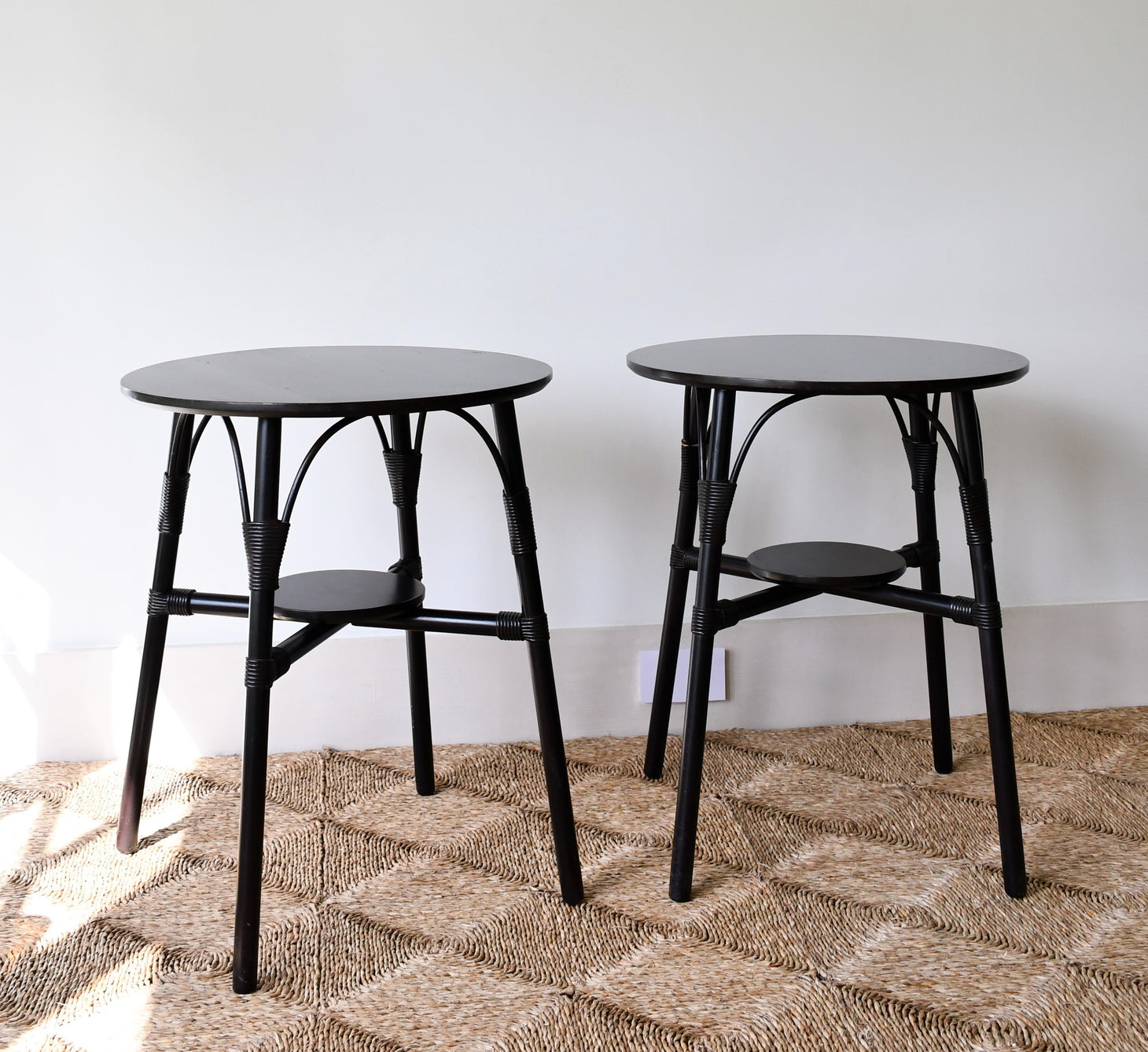 A Pair of Lloyd Loom - Occasional Tables