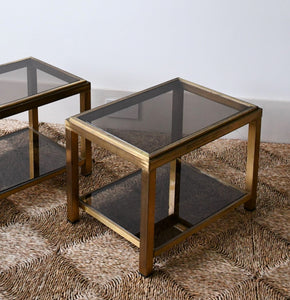 A Pair of Belgo Chrom - 1970's Side Tables