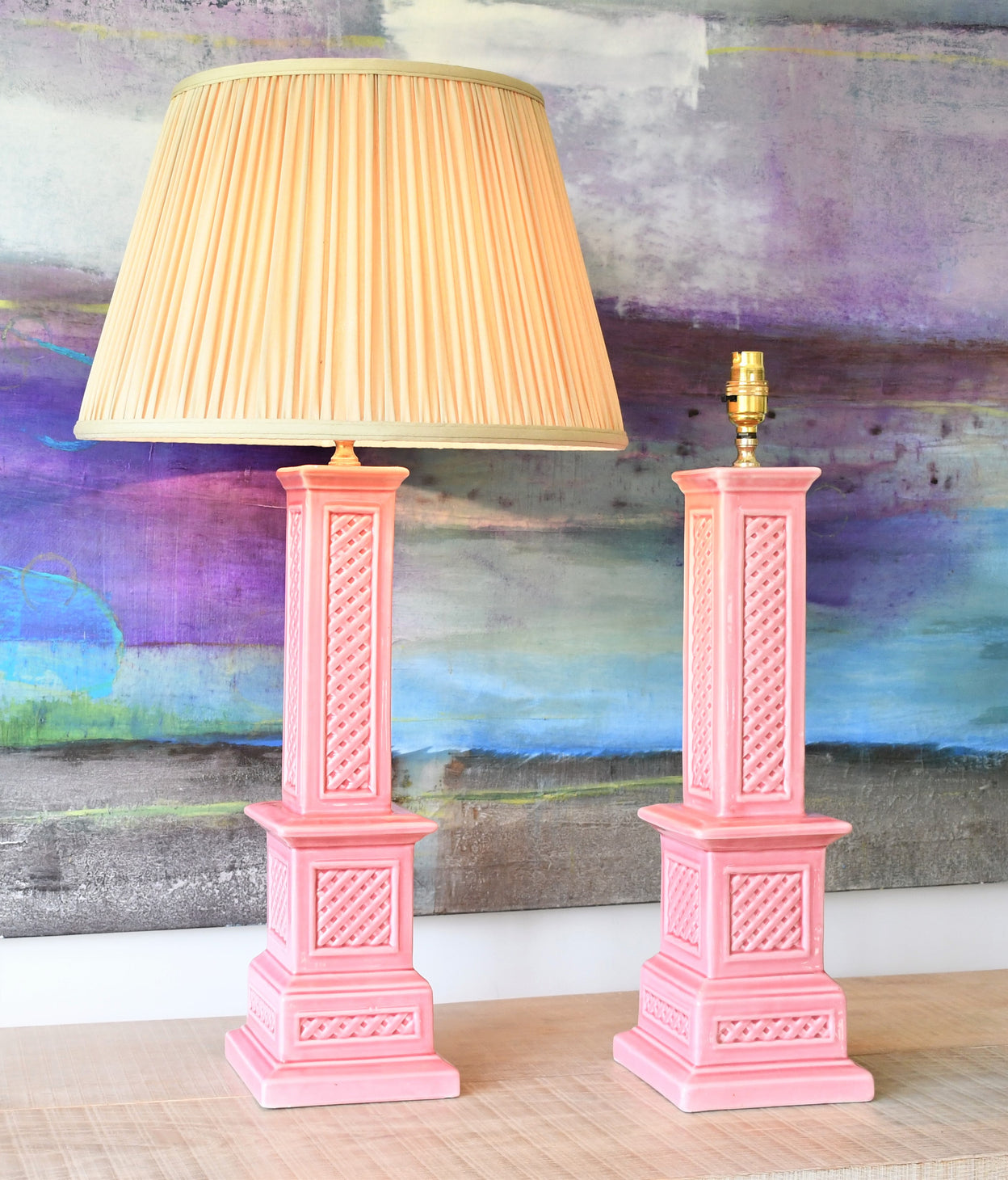 A Pair of Mid Century Spanish - Casa Fina Lamps