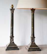 A Pair of Early 20th Century - Silver Plated Table Lamps