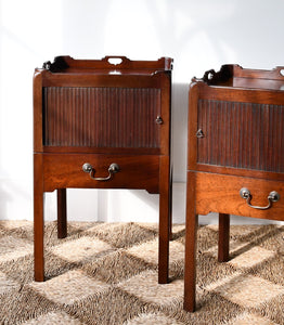A Pair of Georgian Style - Bedside Cabinets