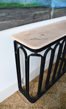 Early 20th Century Iron and Marble Console Table