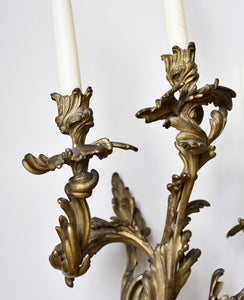 A Pair of Early 20th Century - Louis XV Style Wall Lights