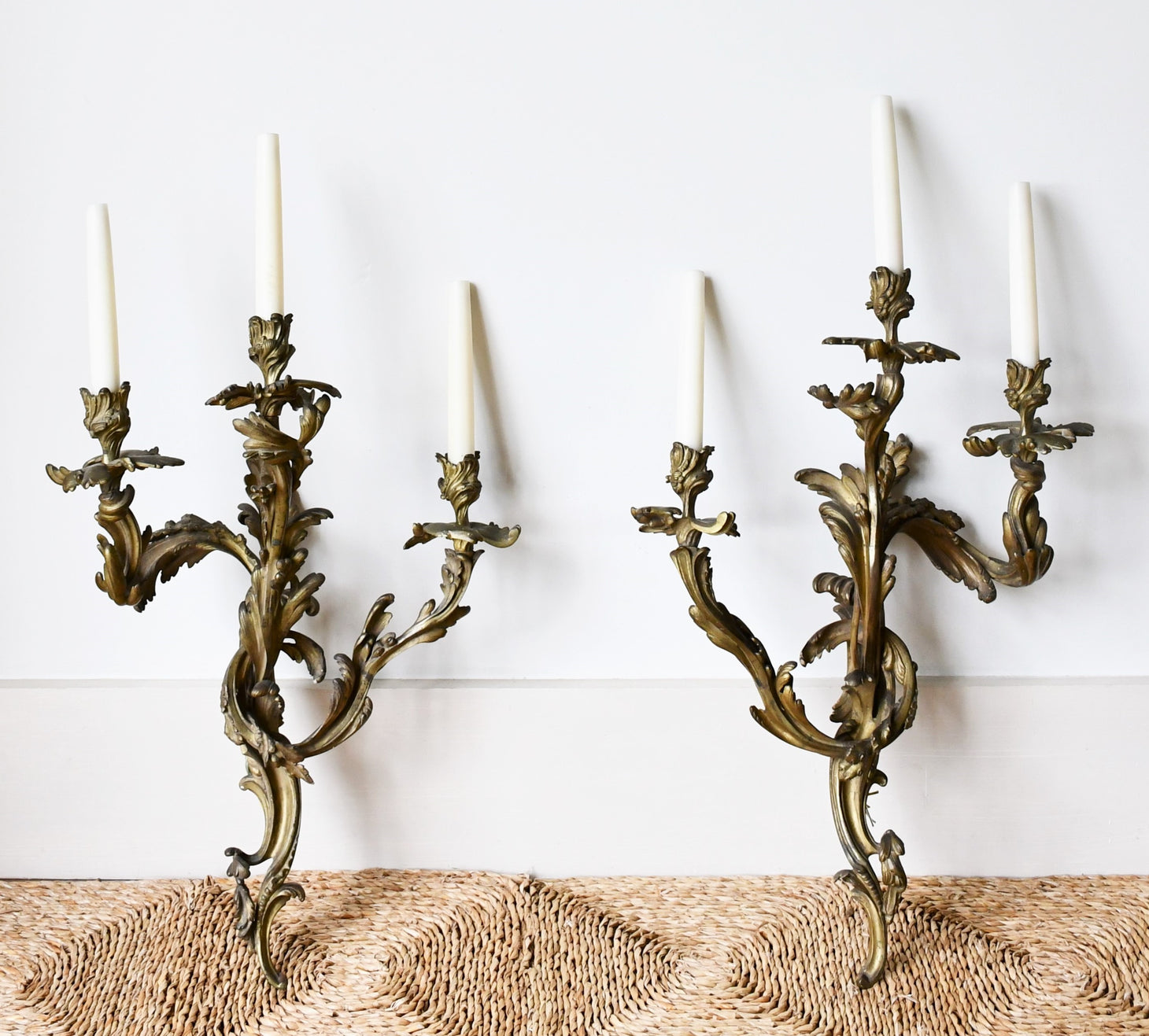 A Pair of Early 20th Century - Louis XV Style Wall Lights