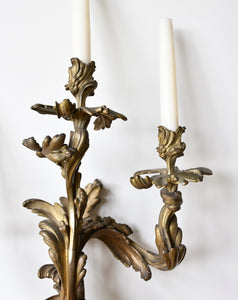 A Pair of Early 20th Century - Louis XV Style Wall Lights