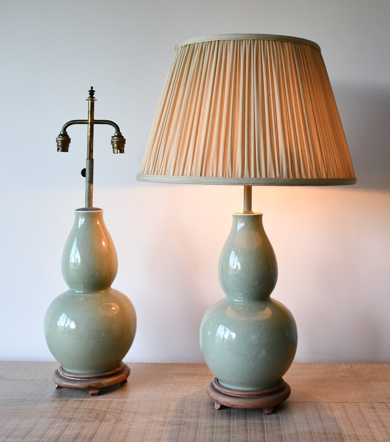 A Pair of Large Mid 20th Century - Chinese Table Lamps