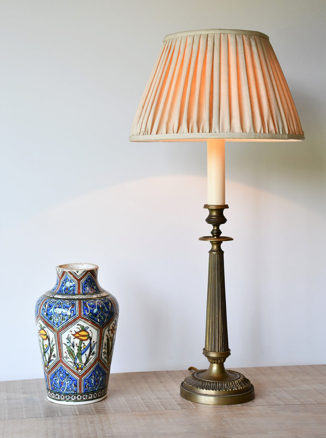 Vaughan Designs - Reeded Candlestick Lamp