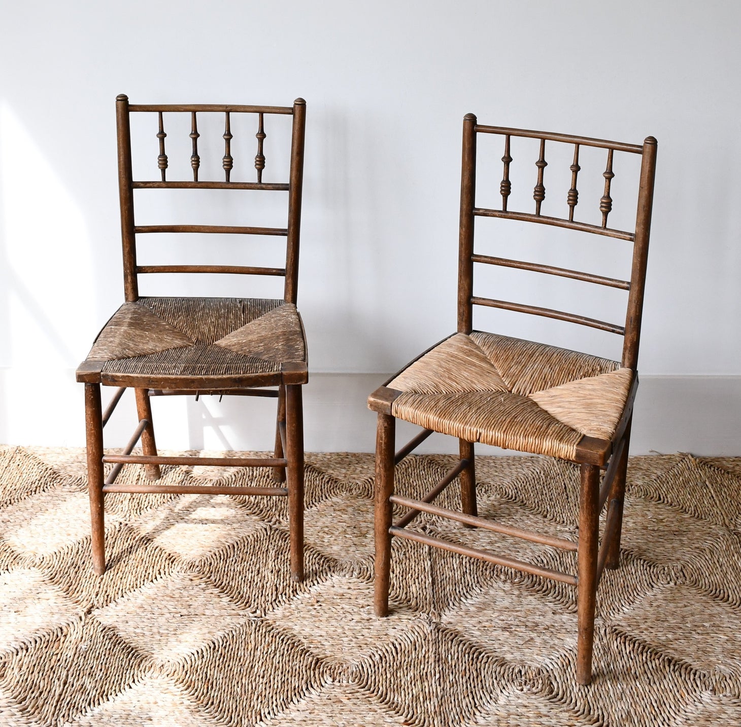A Pair of 19th Century - Morris & Co - Sussex Chairs
