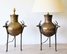 A Pair of Mid 20th C - Artisan Made - Table Lamps