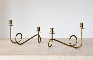 A Pair of Mid 20th Century - Swedish Candelabras